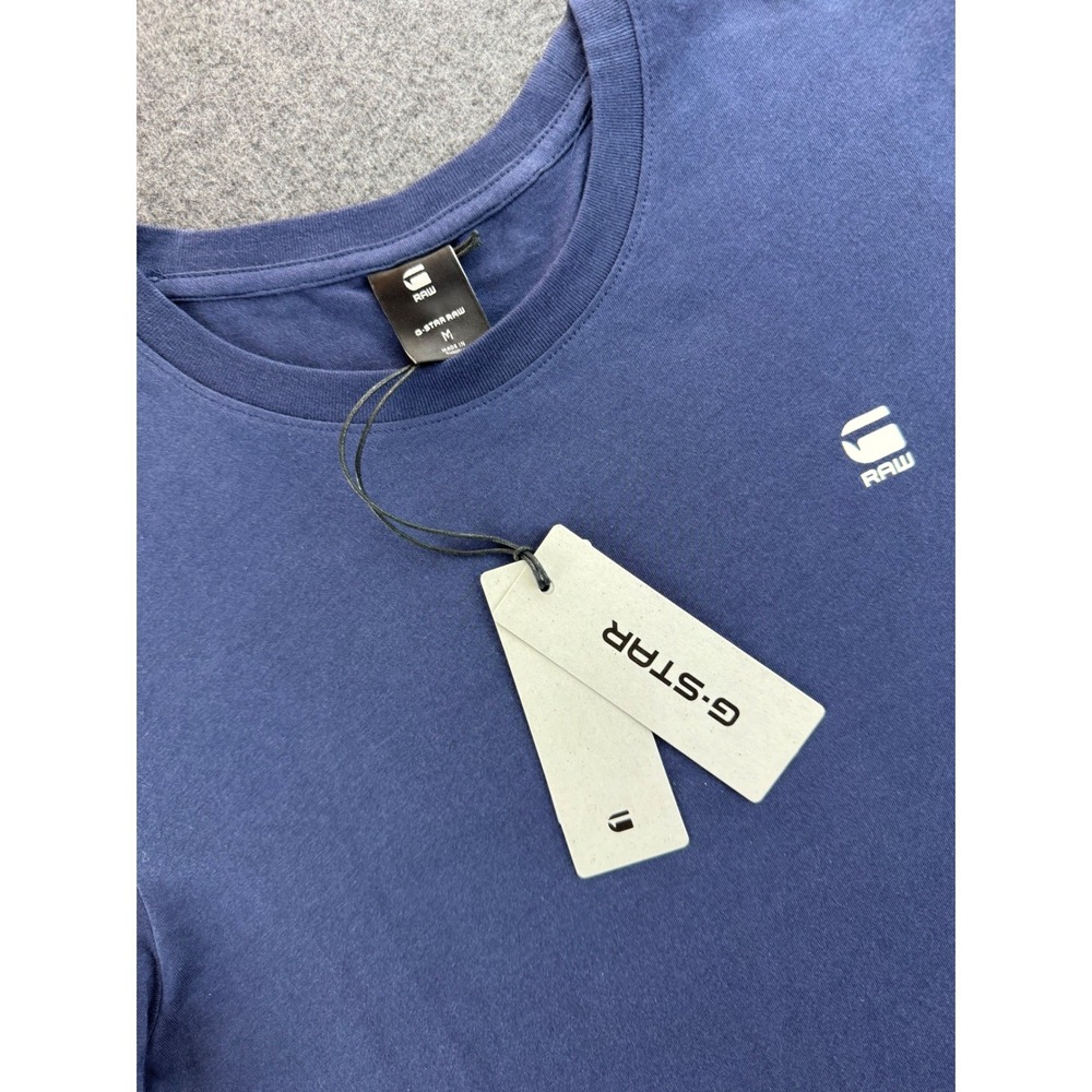 G Star Raw‎ Mens Navy Blue Short Sleeve Crew Neck T Shirt Size M New With Tags